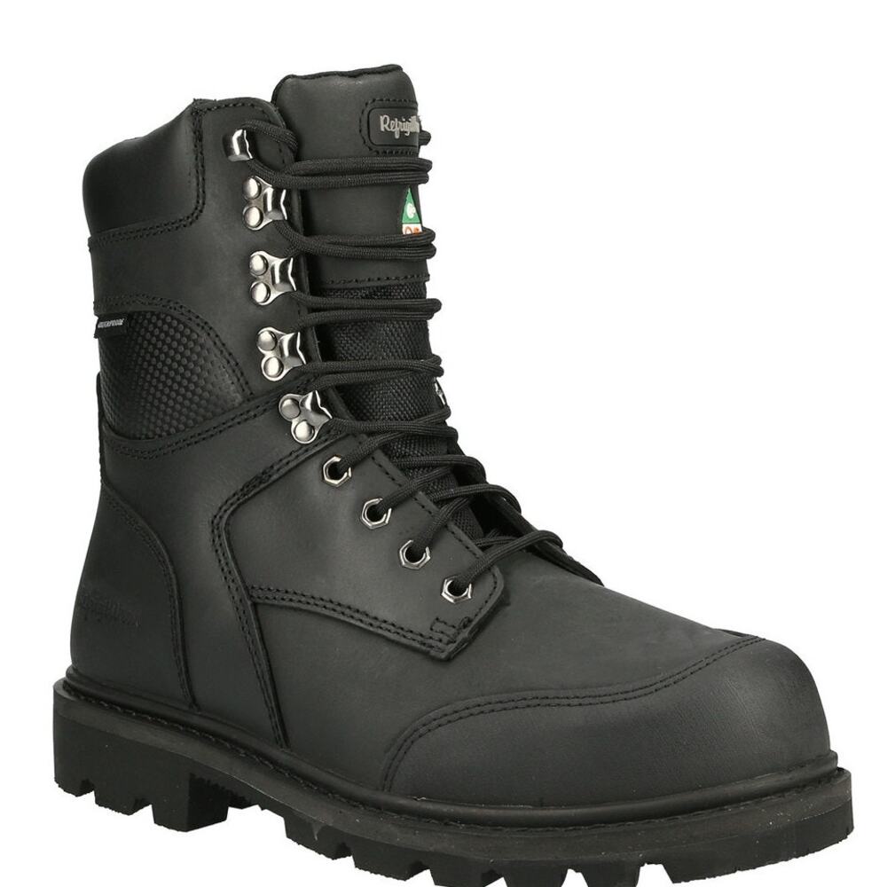 VIBRAM RefrigiWear Laceup Protective Footwear Black Leather Men's Size 15M